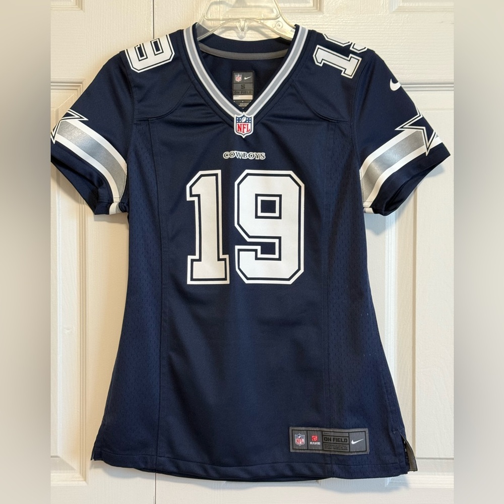 Nike Navy Blue NFL On Field Jersey. #19 Austin. S